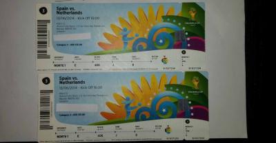 Copa del Mundo de Brasil, entradas España